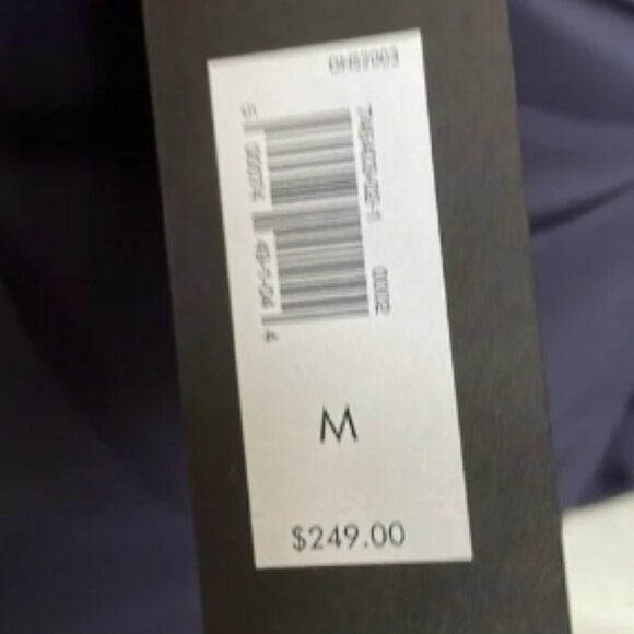 NWT Banana Republic Quilted Reversible Blue/Grey Metallic Jacket - Picture 6 of 7